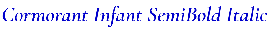 Cormorant Infant SemiBold Italic font